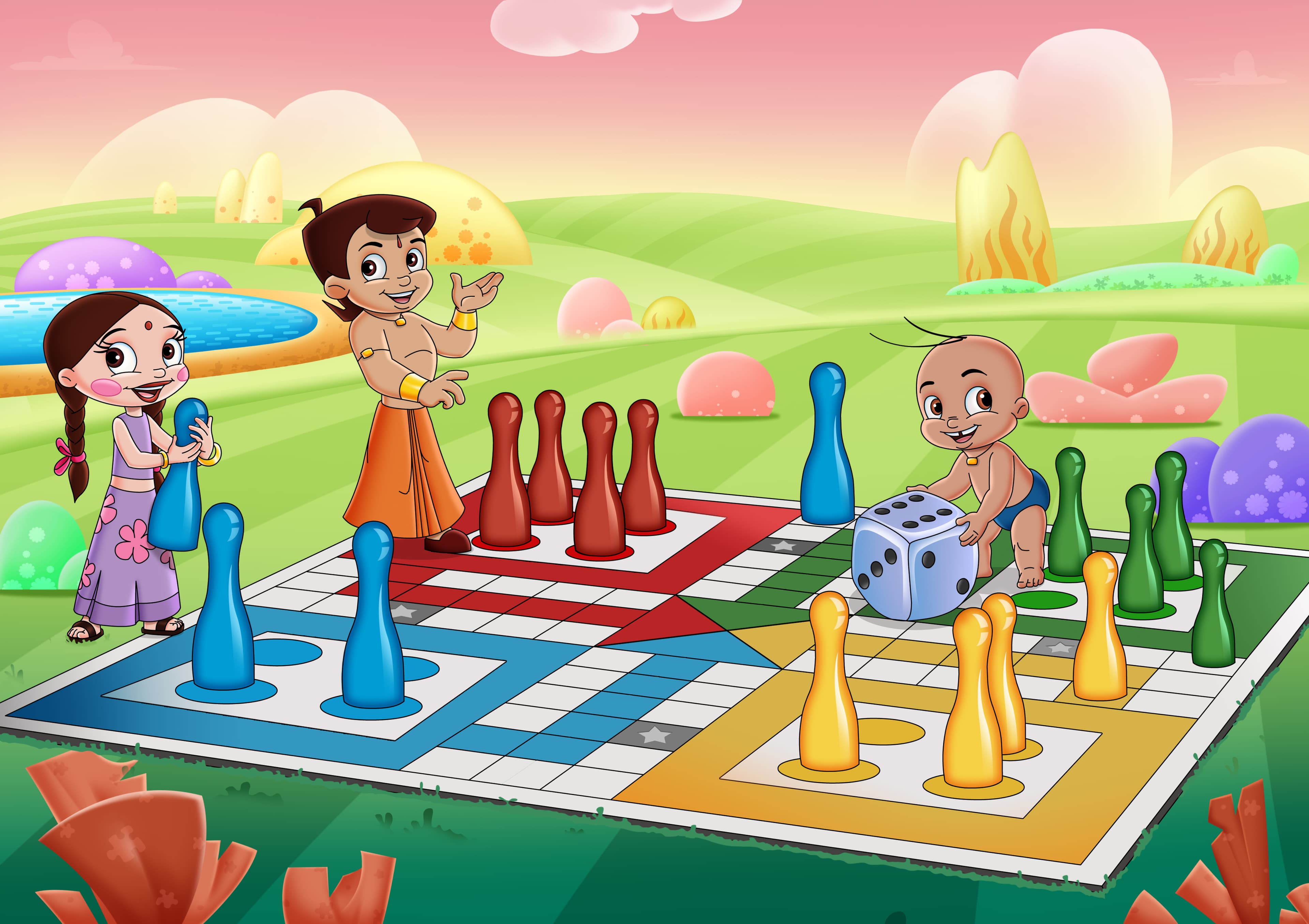 Kids playing together